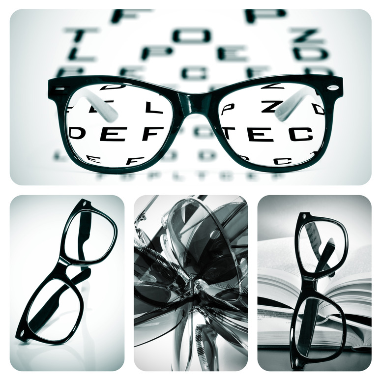 eyeglasses collage